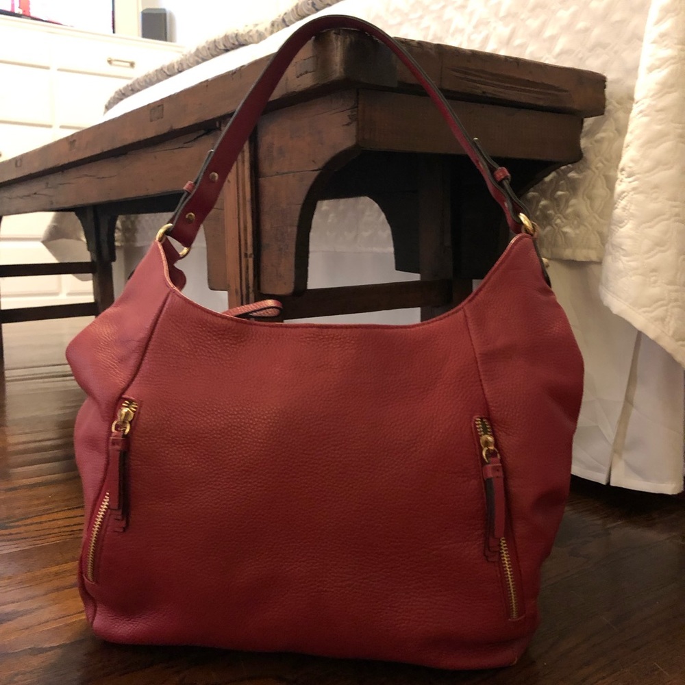 Ora Delphine Red Leather Bag